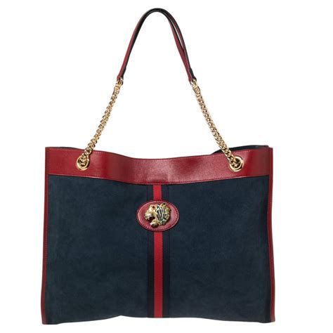 gucci navy tote